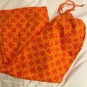 NWT VS pajama pants draw string wide leg crop